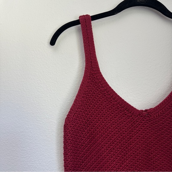 Ramy Brook Red Knit Cropped Tank Top - Picture 2 of 5